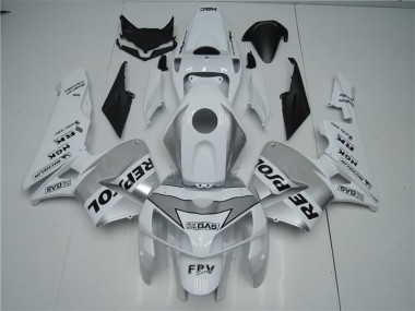 Carenado Moto Honda CBR 600 RR 05-06 - Blanco Plata Negro Repsol