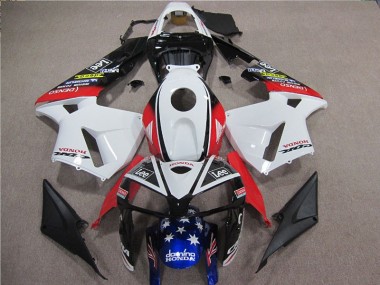 Carenado Moto Honda CBR 600 RR 05-06 - Blanco Rojo Azul Lee