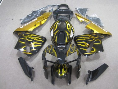 Carenado Moto Honda CBR 600 RR 05-06 - Negro Amarillo Llama