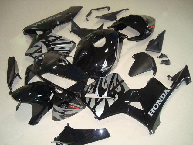Carenado Moto Honda CBR 600 RR 05-06 - Negro Blanco Llama Carenado Moto Honda CBR 600 RR 05-06 - Negro Blanco Llama