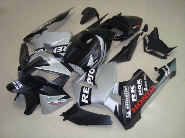 Carenado Moto Honda CBR 600 RR 05-06 - Negro Mate Plata Repsol