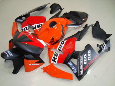 Carenado Moto Honda CBR 600 RR 05-06 - Negro Mate Repsol Carrera