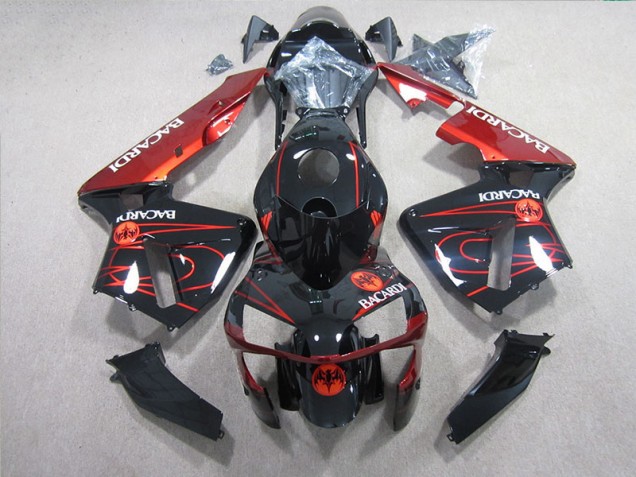 Carenado Moto Honda CBR 600 RR 05-06 - Negro Rojo BACARDI Carenado Moto Honda CBR 600 RR 05-06 - Negro Rojo BACARDI