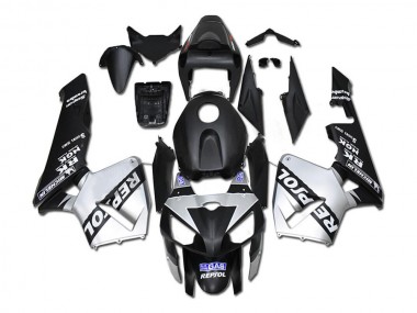 Carenado Moto Honda CBR 600 RR 05-06 - Plata Repsol Negro