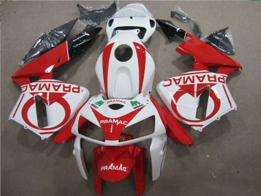 Carenado Moto Honda CBR 600 RR 05-06 - Rojo Blanco PRAMAC