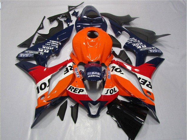 Carenado Moto Honda CBR 600 RR 07-08 - Naranja Azul Negro Repsol Carenado Moto Honda CBR 600 RR 07-08 - Naranja Azul Negro Repsol