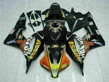 Carenado Moto Honda CBR 600 RR 07-08 - Negro Amarillo Repsol 46