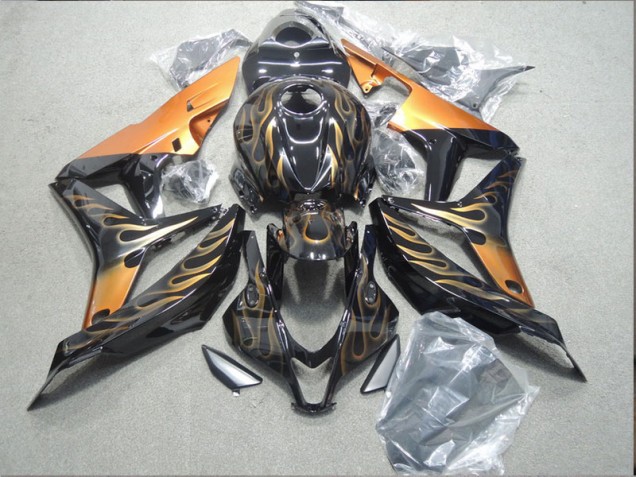 Carenado Moto Honda CBR 600 RR 07-08 - Negro Naranja Llama Carenado Moto Honda CBR 600 RR 07-08 - Negro Naranja Llama