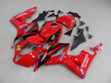 Carenado Moto Honda CBR 600 RR 07-08 - Rojo Negro Carrera