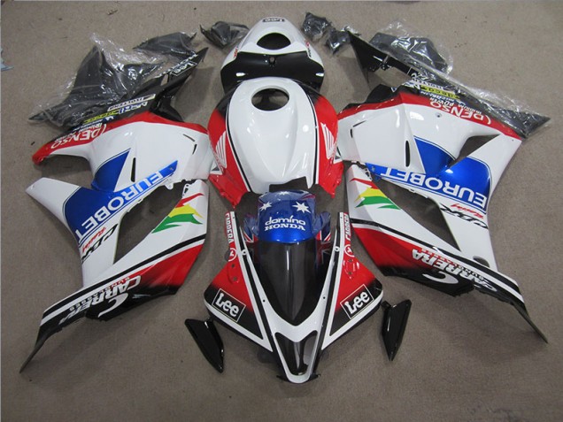 Carenado Moto Honda CBR 600 RR 09-12 - Azul Blanco EUROBET Lee Carenado Moto Honda CBR 600 RR 09-12 - Azul Blanco EUROBET Lee