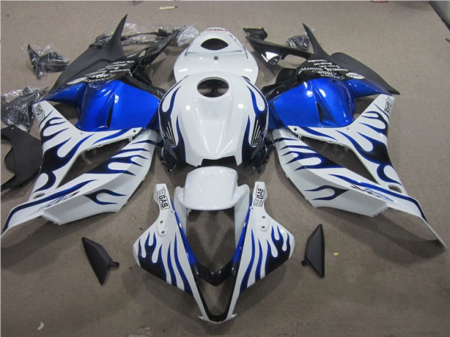Carenado Moto Honda CBR 600 RR 09-12 - Blanco Azul Llama Carenado Moto Honda CBR 600 RR 09-12 - Blanco Azul Llama