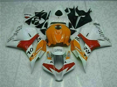 Carenado Moto Honda CBR 600 RR 09-12 - Blanco Naranja Repsol