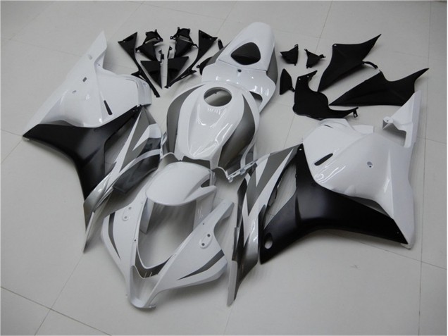 Carenado Moto Honda CBR 600 RR 09-12 - Blanco Plata Negro Carenado Moto Honda CBR 600 RR 09-12 - Blanco Plata Negro