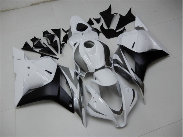 Carenado Moto Honda CBR 600 RR 09-12 - Blanco Plata Negro Carenado Moto Honda CBR 600 RR 09-12 - Blanco Plata Negro