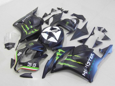 Carenado Moto Honda CBR 600 RR 09-12 - Monster Negro Mate