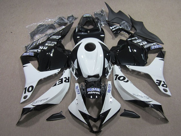 Carenado Moto Honda CBR 600 RR 09-12 - Negro Blanco Repsol Carenado Moto Honda CBR 600 RR 09-12 - Negro Blanco Repsol