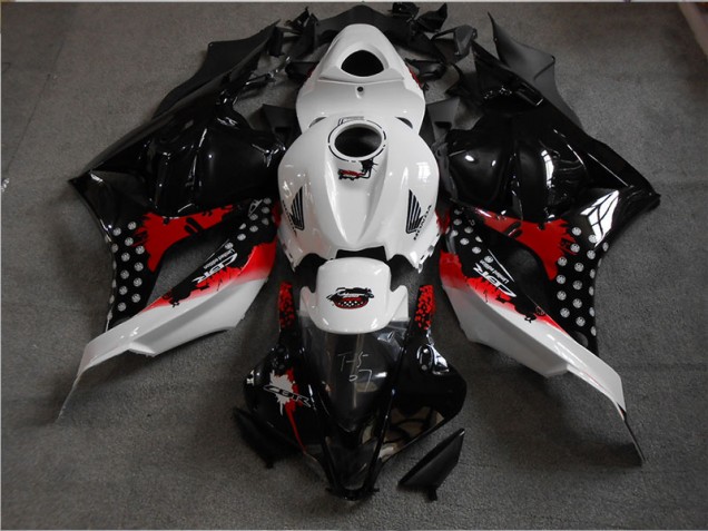 Carenado Moto Honda CBR 600 RR 09-12 - Negro Blanco Rojo Carenado Moto Honda CBR 600 RR 09-12 - Negro Blanco Rojo