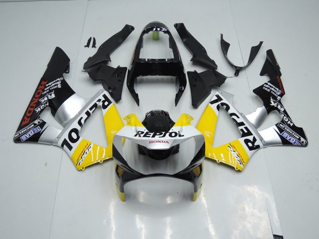Carenado Moto Honda CBR 900 RR 929 00-01 - Amarillo Plata Negro Repsol