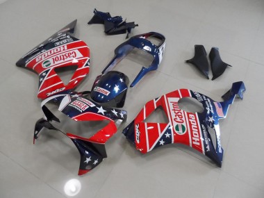 Carenado Moto Honda CBR 900 RR 954 02-03 - Azul Rojo Cycle World Castrol
