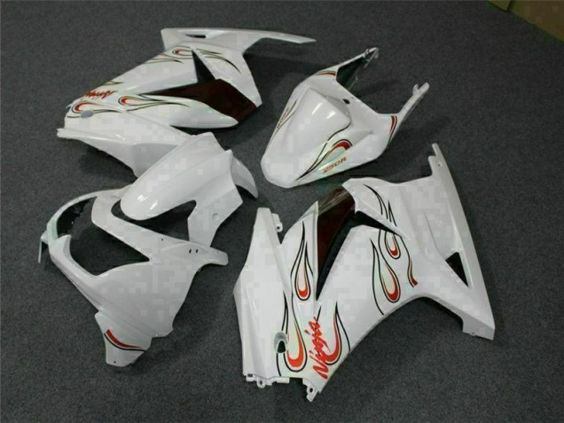 Carenado Moto Kawasaki EX250 08-12 - Blanco Rojo Carenado Moto Kawasaki EX250 08-12 - Blanco Rojo