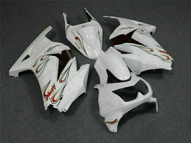 Carenado Moto Kawasaki EX250 08-12 - Blanco Rojo Carenado Moto Kawasaki EX250 08-12 - Blanco Rojo
