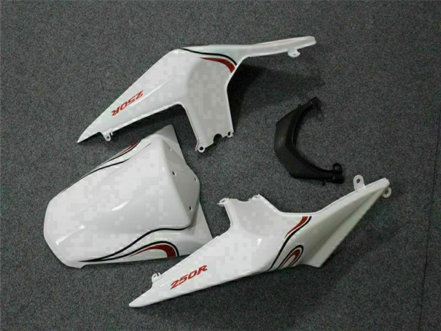 Carenado Moto Kawasaki EX250 08-12 - Blanco Rojo Carenado Moto Kawasaki EX250 08-12 - Blanco Rojo