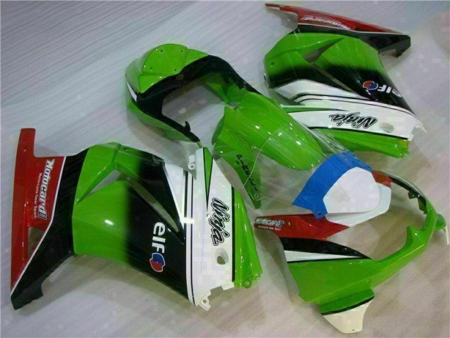 Carenado Moto Kawasaki EX250 08-12 - Blanco Verde Negro Ninja Carenado Moto Kawasaki EX250 08-12 - Blanco Verde Negro Ninja