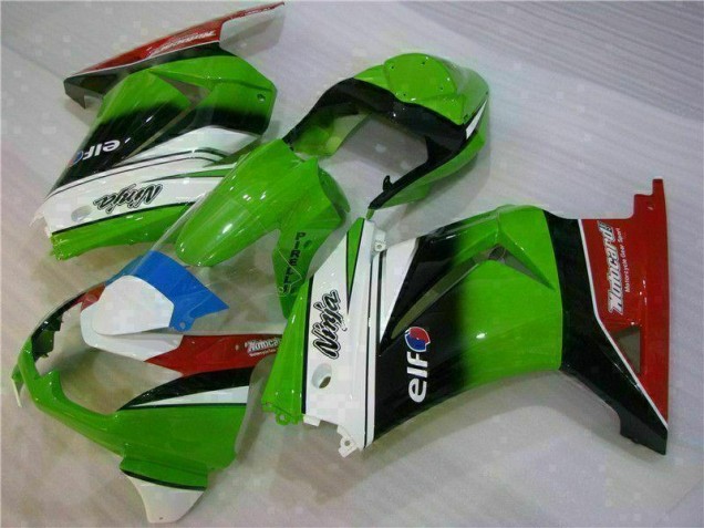 Carenado Moto Kawasaki EX250 08-12 - Blanco Verde Negro Ninja Carenado Moto Kawasaki EX250 08-12 - Blanco Verde Negro Ninja