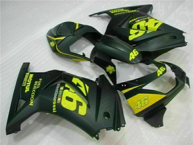 Carenado Moto Kawasaki EX250 08-12 - Negro Amarillo 46 Carenado Moto Kawasaki EX250 08-12 - Negro Amarillo 46