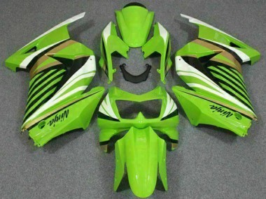 Carenado Moto Kawasaki EX250 08-12 - Verde Blanco Negro Ninja