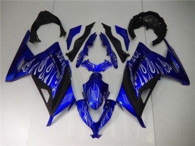 Carenado Moto Kawasaki EX300 13-16 - Azul Blanco Negro