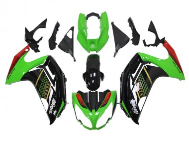 Carenado Moto Kawasaki EX650 12-16 - Verde Negro