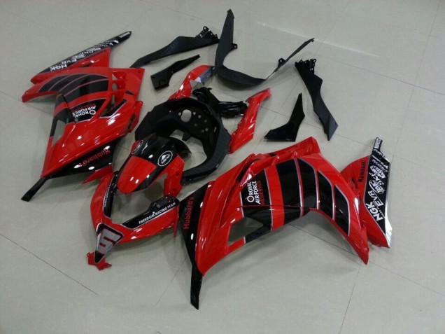 Carenado Moto Kawasaki ZX 300R 13-16 - Rojo Negro Airfore Carenado Moto Kawasaki ZX 300R 13-16 - Rojo Negro Airfore