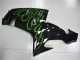 Carenado Moto Kawasaki ZX10R 06-07 - Negro Verde Llama Carenado Moto Kawasaki ZX10R 06-07 - Negro Verde Llama