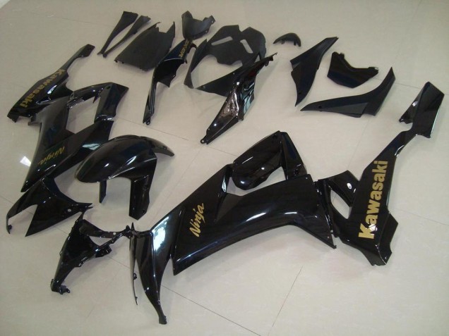 Carenado Moto Kawasaki ZX10R 08-10 - Brillante Negro con Oro Pegatinas Carenado Moto Kawasaki ZX10R 08-10 - Brillante Negro con Oro Pegatinas