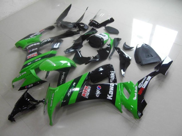 Carenado Moto Kawasaki ZX10R 08-10 - Verde Negro Kick Carenado Moto Kawasaki ZX10R 08-10 - Verde Negro Kick