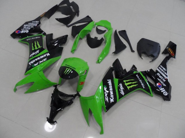 Carenado Moto Kawasaki ZX10R 08-10 - Verde & Negro Monster Carenado Moto Kawasaki ZX10R 08-10 - Verde & Negro Monster