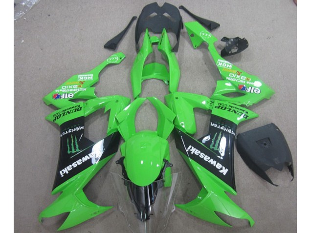 Carenado Moto Kawasaki ZX10R 08-10 - Verde Negro Monster Carenado Moto Kawasaki ZX10R 08-10 - Verde Negro Monster