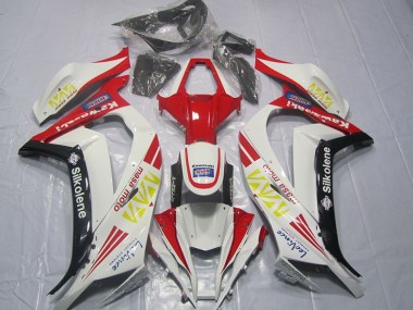 Carenado Moto Kawasaki ZX10R 11-15 - Blanco Rojo Silkolene