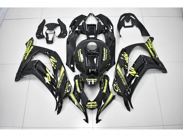 Carenado Moto Kawasaki ZX10R 16-19 - Negro Amarillo Equipo de Carreras Ninja Carenado Moto Kawasaki ZX10R 16-19 - Negro Amarillo Equipo de Carreras Ninja