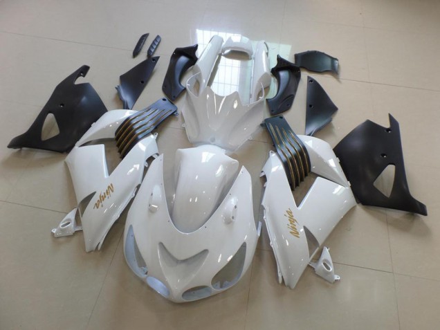Carenado Moto Kawasaki ZX14R ZZR 1400 06-11 - Blanco & Negro Mate Carenado Moto Kawasaki ZX14R ZZR 1400 06-11 - Blanco & Negro Mate