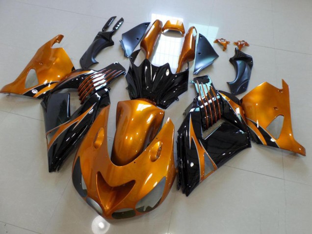 Carenado Moto Kawasaki ZX14R ZZR 1400 06-11 - Marrón & Negro No Pegatinas Carenado Moto Kawasaki ZX14R ZZR 1400 06-11 - Marrón & Negro No Pegatinas