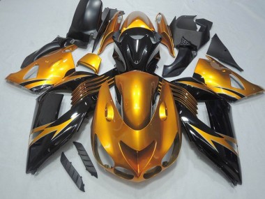Carenado Moto Kawasaki ZX14R ZZR 1400 06-11 - Oro Negro