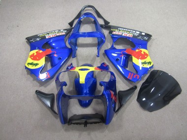 Carenado Moto Kawasaki ZX6R 00-02 - Azul Red Bull Ninja