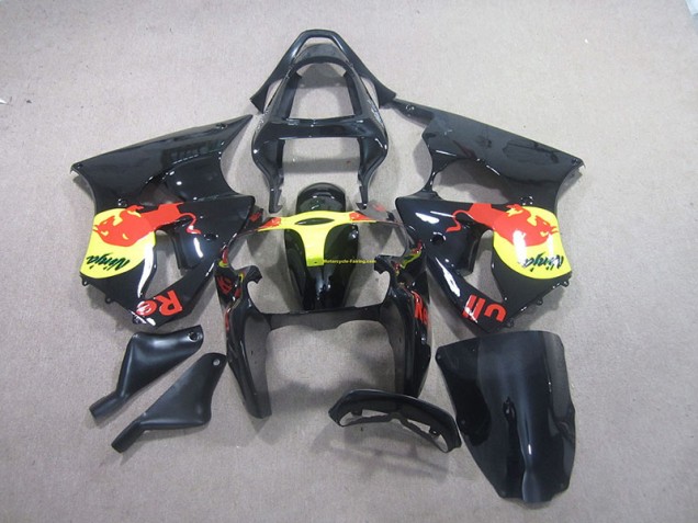 Carenado Moto Kawasaki ZX6R 00-02 - Negro Amarillo Red Bull Ninja Carenado Moto Kawasaki ZX6R 00-02 - Negro Amarillo Red Bull Ninja