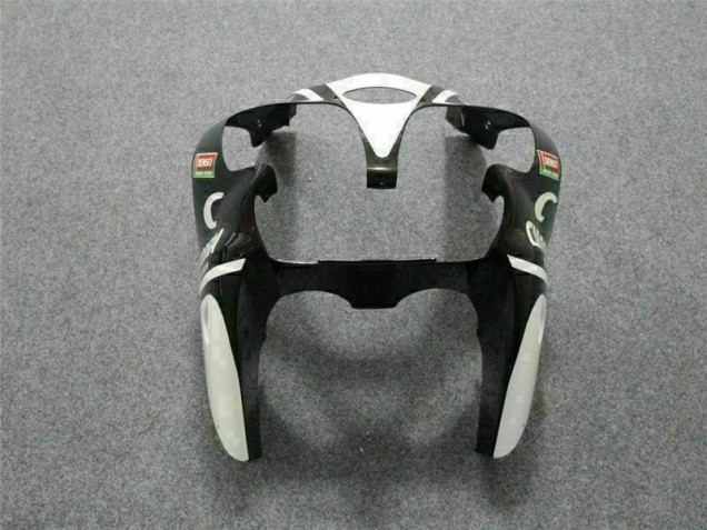 Carenado Moto Kawasaki ZX6R 00-02 - Negro Blanco Eurobet