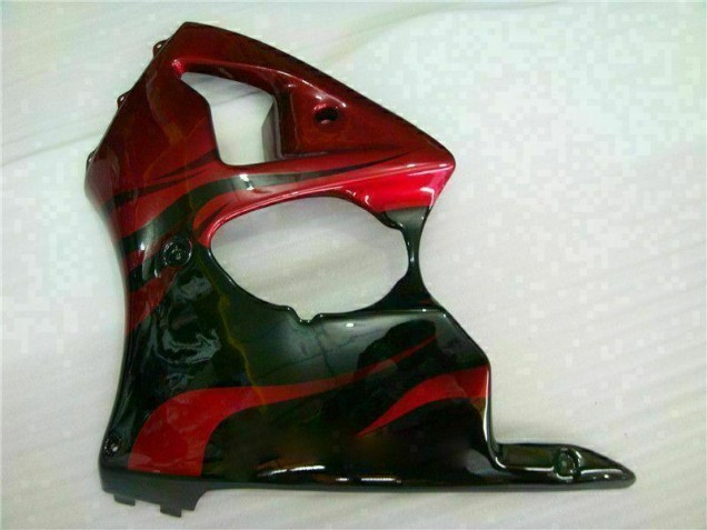 Carenado Moto Kawasaki ZX6R 00-02 - Rojo Negro Carenado Moto Kawasaki ZX6R 00-02 - Rojo Negro