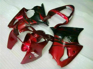 Carenado Moto Kawasaki ZX6R 00-02 - Rojo Negro