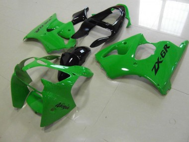 Carenado Moto Kawasaki ZX6R 00-02 - Verde Negro Cola