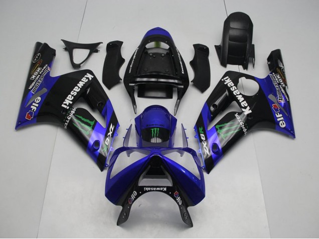 Carenado Moto Kawasaki ZX6R 03-04 - Azul Monster Carenado Moto Kawasaki ZX6R 03-04 - Azul Monster